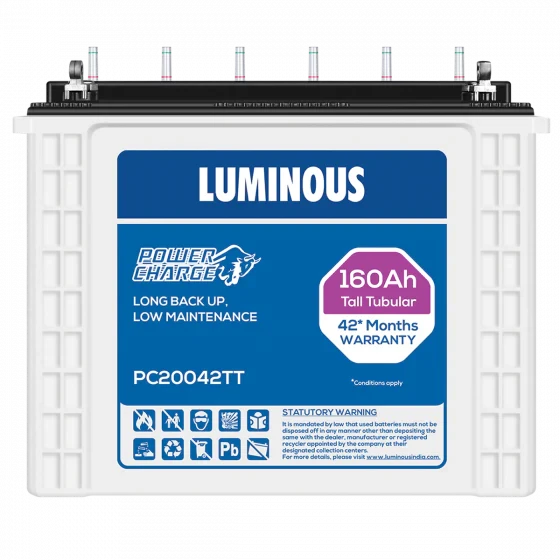 Luminous 160AH Tall Tubular Battery