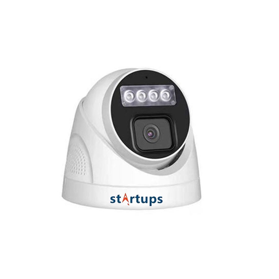 Startups 4MP Dual Light, Built in Mic and Speaker Dome Network Camera [NP-EH-HN-4M4-DPDLM] (4MP | 3.6mm Lens | Outdoor | 30Mtr | IR Led | Audio)